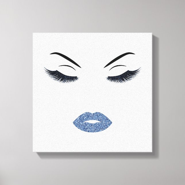 Toile Maquillage avec effet parties scintillant (Recto)