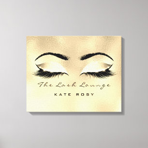 Toile Maquillage d'or Beauté Browns Studio Lashes