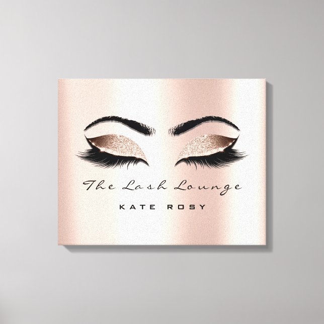 Toile Maquillage rose pâle Artiste Beauté Studio Lashes (Recto)