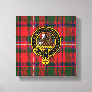 Toile Maquinnon Scottish Crest et Tartan Canvas