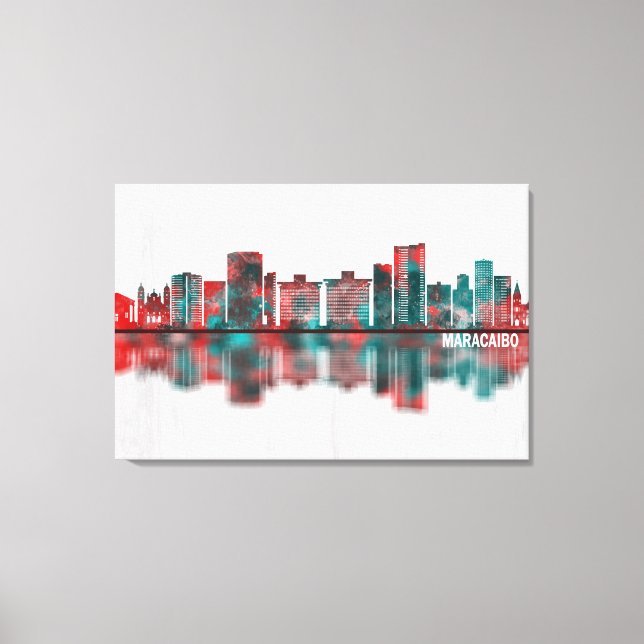 Toile Maracaibo Venezuela Skyline (Recto)
