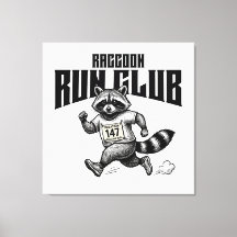 Marathon du Raccoon Run Club Rétro Trash Panda