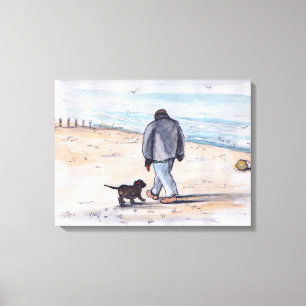 Toile Marchant le chien - 05