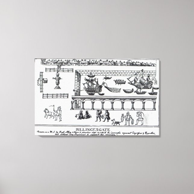 Toile Marché de Billingsgate (Recto)