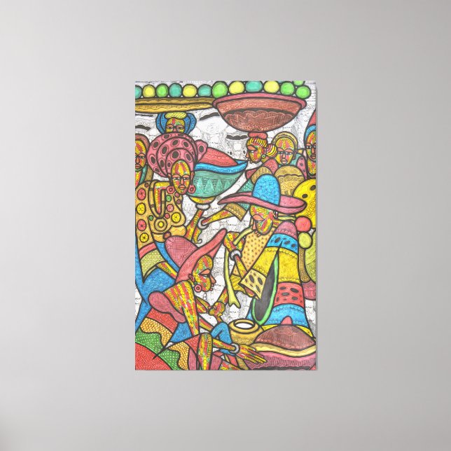Toile Marché de Calabash (Recto)