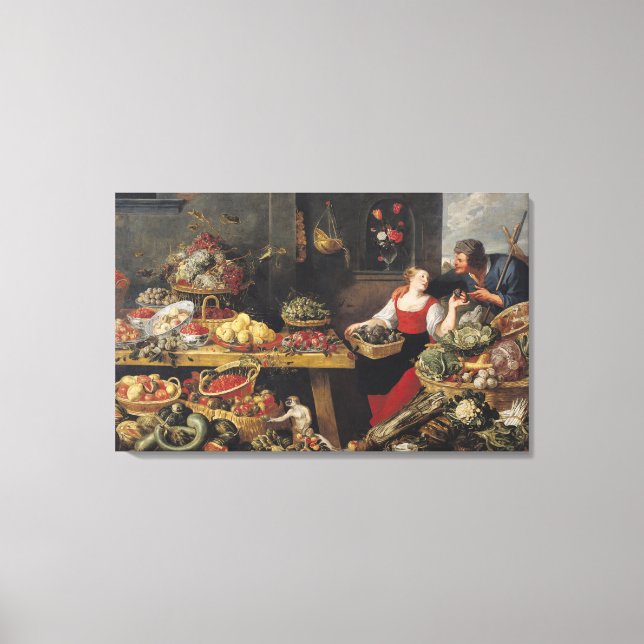 Toile Marché des fruits et légumes (Recto)