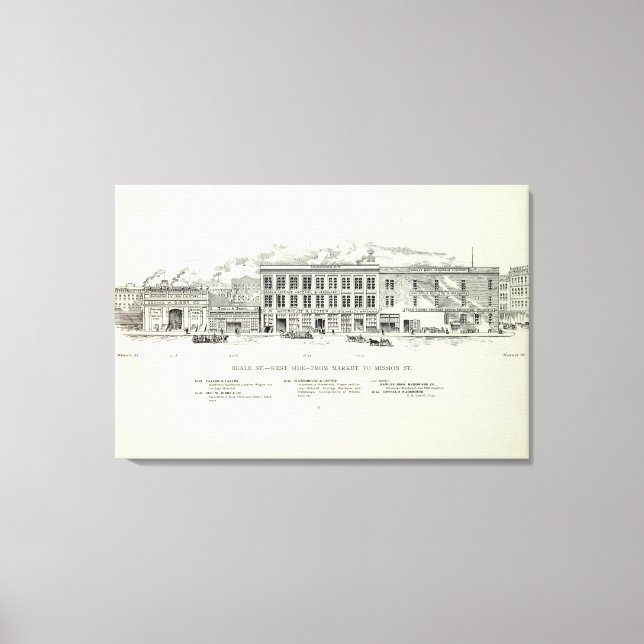 Toile Marché et mission de Beale West (Recto)