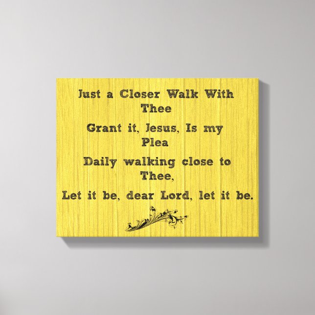 Toile Marche plus proche avec le Hymn (Recto)