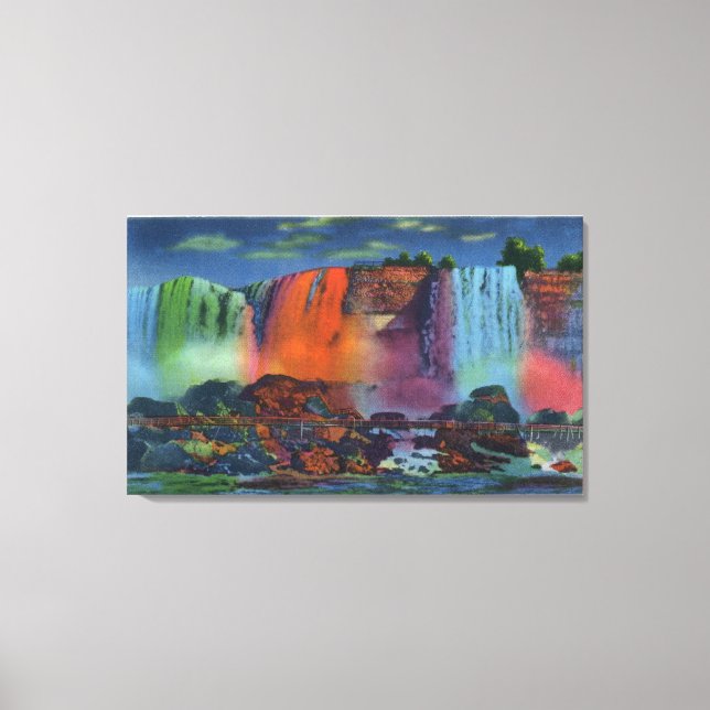 Toile Marcher jusqu'à la grotte des vents à la nuit (Recto)