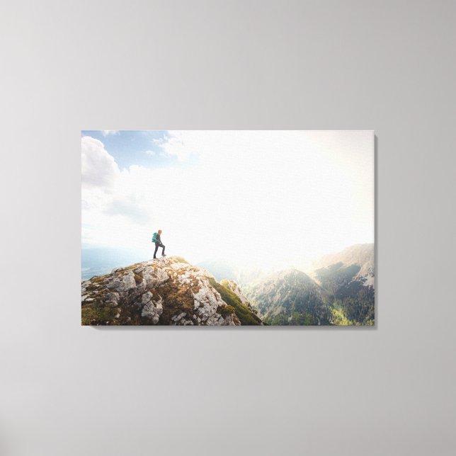 Toile Marcheur de montagne (Recto)