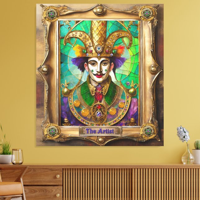 Toile Mardi Gras Realm Portraits - L'Artiste Dali (Insitu(Salon))