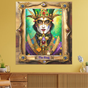 Toile Mardi Gras Realm Portraits - Le Roi