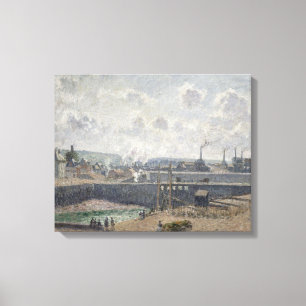 Toile Marée basse chez Duquesne Docks, Dieppe, 1902