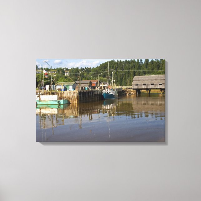 Toile Marée moyenne dans la baie de Fundy à St. Martins, (Recto)