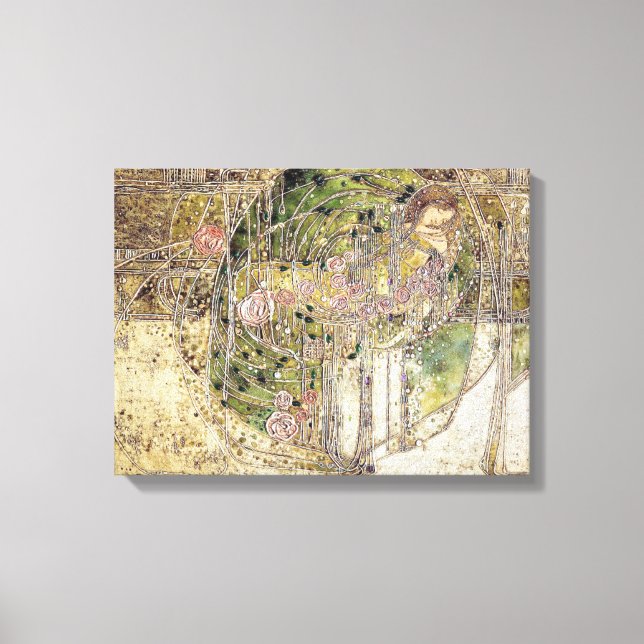 Toile Margaret Macdonald - La princesse endormie (Recto)