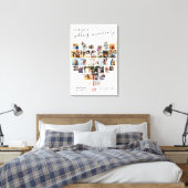 Toile Mariage Anniversaire Script Heart Photo Collage (Insitu(Bedroom))