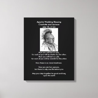 Toile Mariage Apache Bénédiction Ojibwa Cheif