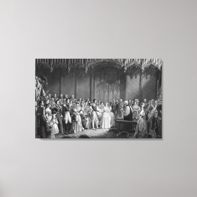 Toile Mariage de la reine Victoria et du prince Albert (Recto)