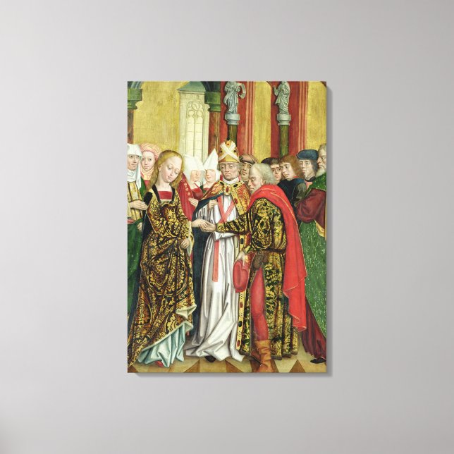 Toile Mariage de la Vierge, de l'autel du Dôme, 1499 (Recto)