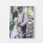 Toile Mariage de script d'amour<br><div class="desc">Montrez votre photo mariage préférée avec un joli script ou donnez-le comme cadeau mariage!</div>