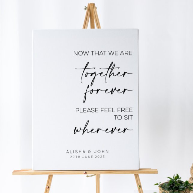 Toile Mariage de siège ouvert // Pas de plan de siège (Créateur téléchargé)