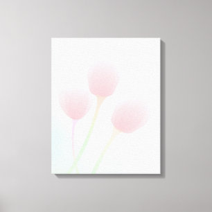 Toile Mariage de Tulips Pastel Rose doux