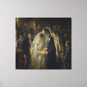 Toile Mariage juif, par Jozef Israëls