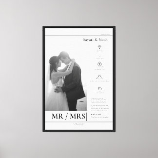 Toile Mariages de Famille Anniversaires Personnalisés No