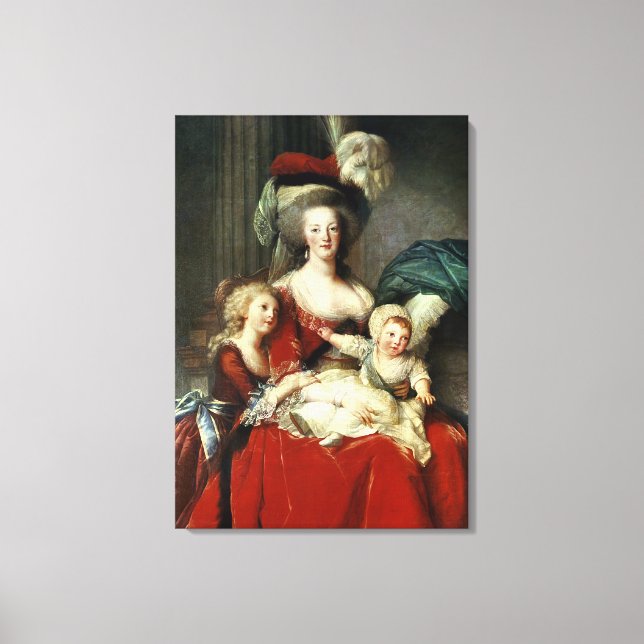 Toile Marie-Antoinette et ses quatre enfants, 1787 (Recto)