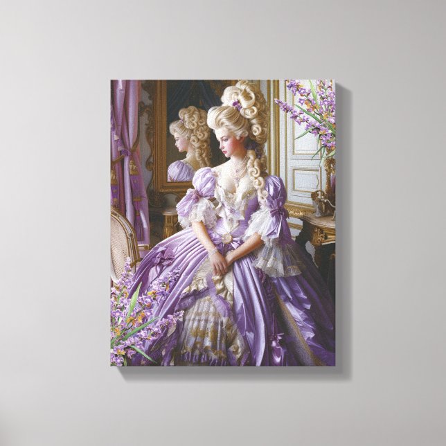 Toile Marie Antoinette Lavender Queen (Recto)
