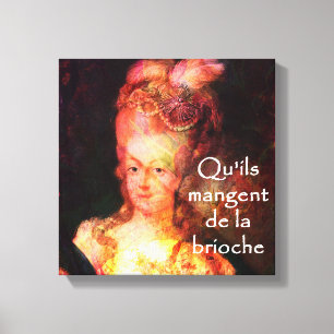 Toile Marie Antoinette-Les a laissés mangent le gâteau