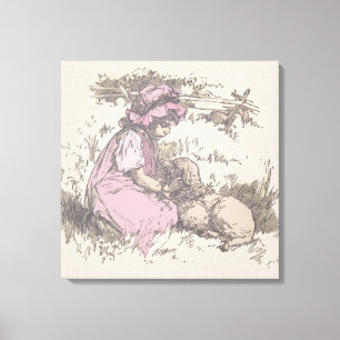 Toile Marie avait un agneau Comptine