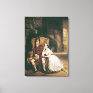 Toile Marie et Paul Taglioni La Sylphide du ballet '