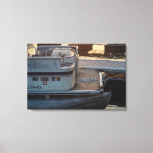 Toile Marina Twilight : Un moment serein au quai