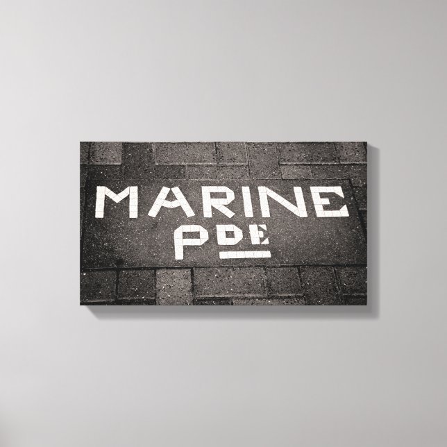Toile Marine Parade, Napier, Nouvelle-Zélande (Recto)