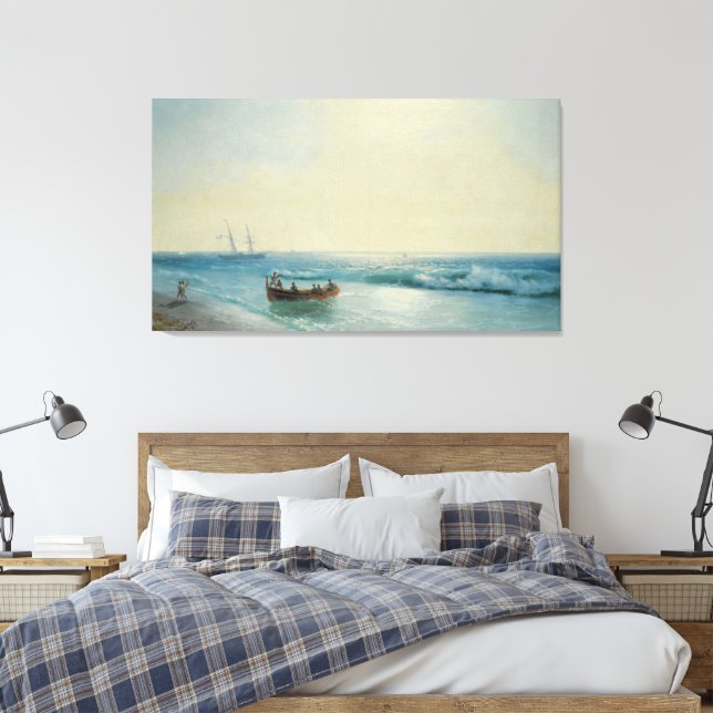 Toile Marins débarquant à terre (Insitu(Chambre))