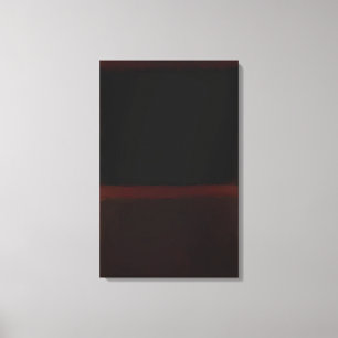 Toile Mark Rothko - Black on Dark Sienna on Purple - 196