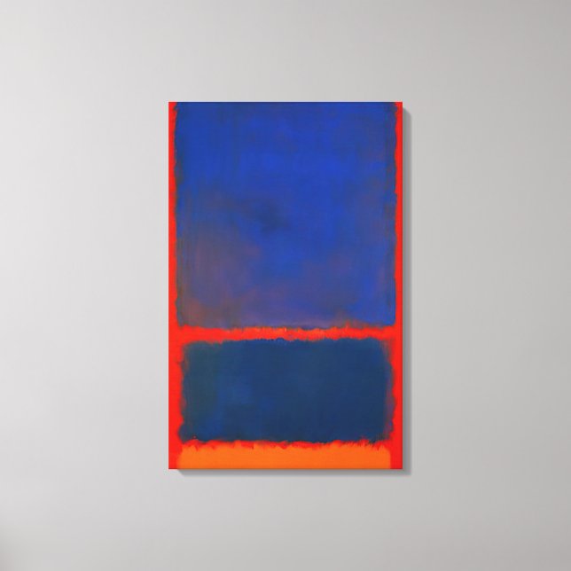 Toile Mark Rothko - Bleu, Orange, Rouge - 1961 (Recto)