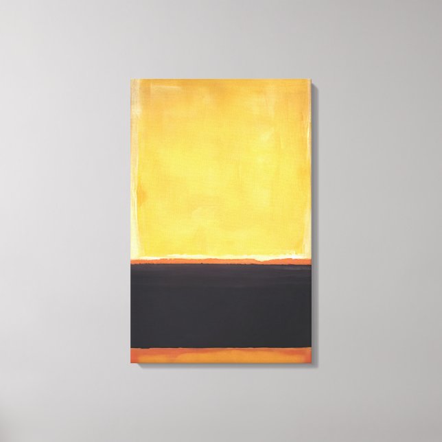 Toile Mark Rothko - Jaune, Charbon, Brown - 1953 (Recto)