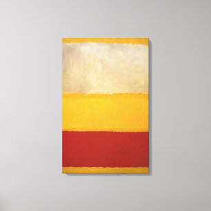 Toile Mark Rothko - No. 13 Blanc, Rouge sur Jaune