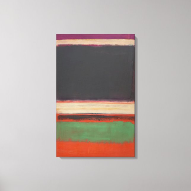 Toile Mark Rothko - No.3No.13 Magenta, Noir, Vert sur O (Recto)