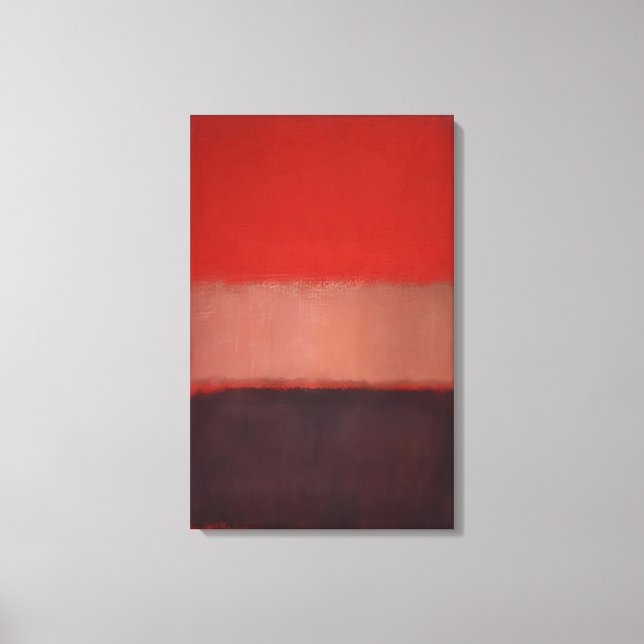 Toile Mark Rothko - No. 46 Noir, ocre, rouge sur rouge - (Recto)