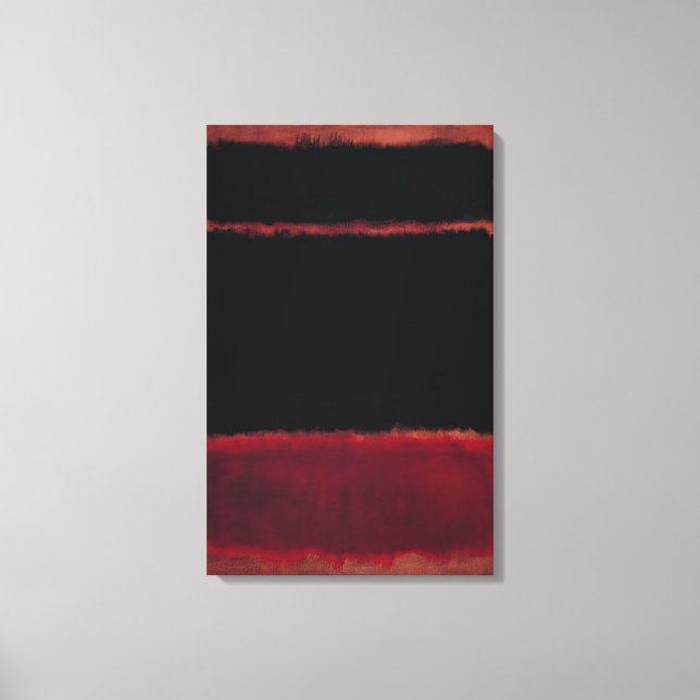 Toile Mark Rothko - Noir en rouge profond - 1957 (Recto)
