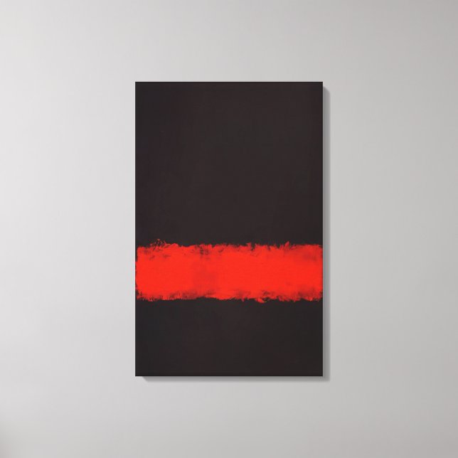 Toile Mark Rothko - Noir, Rouge et Noir - 1968 (Recto)