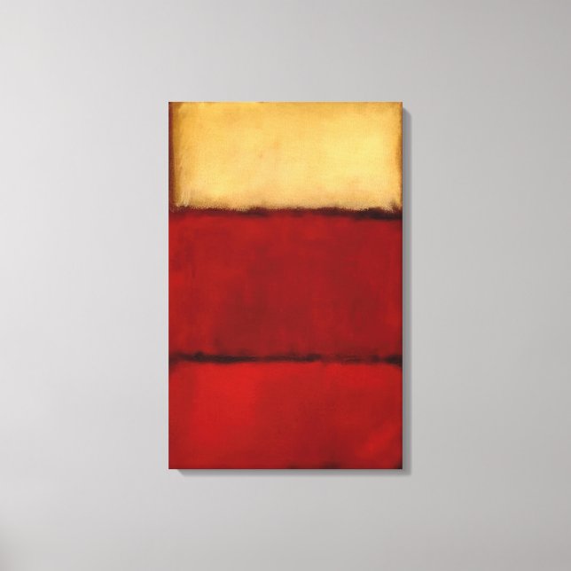 Toile Mark Rothko - Rouge - 1964 (Recto)