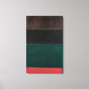 Toile Mark Rothko - Sans titre Rouge-Brown, Noir, Vert, 