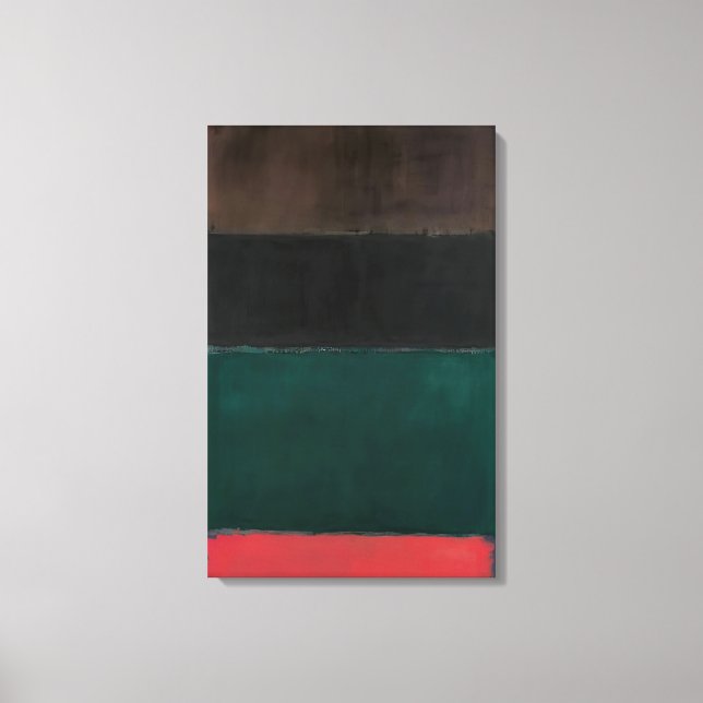 Toile Mark Rothko - Sans titre Rouge-Brown, Noir, Vert,  (Recto)