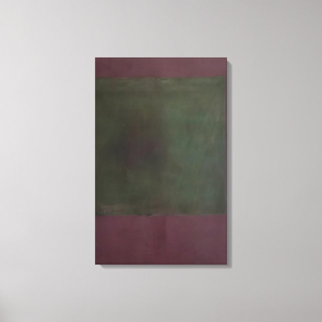 Toile Mark Rothko - Sans titre Vert sur Maroon - 1961 (Recto)