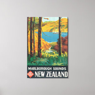 Toile Marlborough retentit l'affiche de Vintage voyage