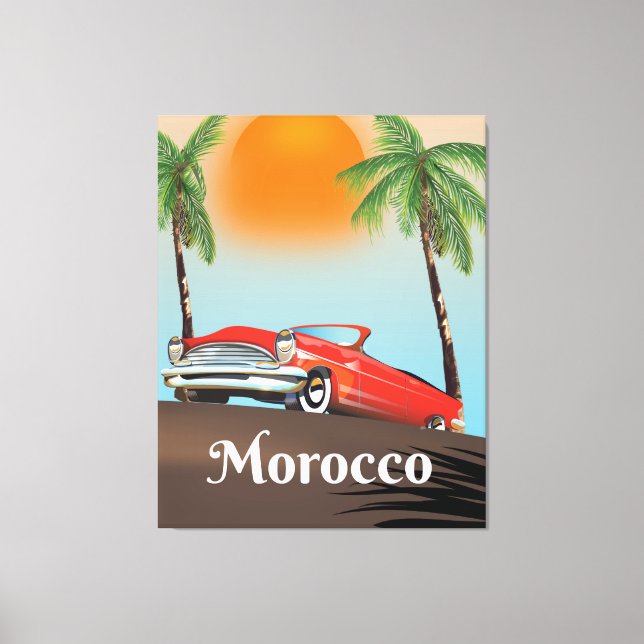 Toile Maroc Classic Red affiche de voyage voiture (Recto)